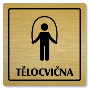 Tělocvična, 80x80mm, zlatá, Arizona